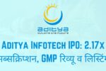 2025 की सबसे बड़ी शुरुआत: Aditya Infotech shares ने लिस्टिंग के दिन ही मचाई धूम
